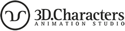 3dcharacters | 3d Animation Studio Logo